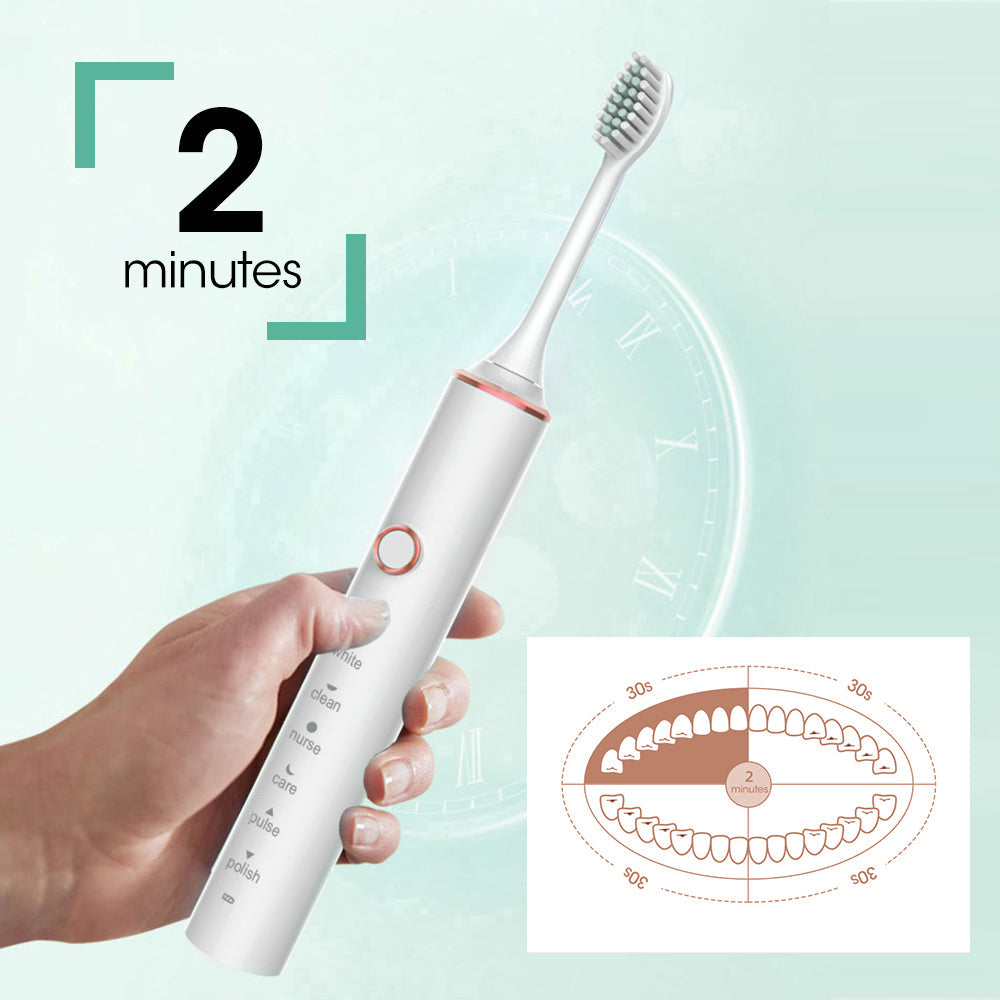 6 in 1 Sonic Electric Toothbrush - Smile Therapy