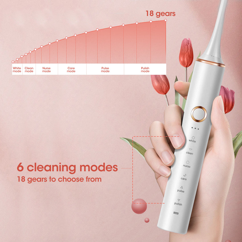 6 in 1 Sonic Electric Toothbrush - Smile Therapy