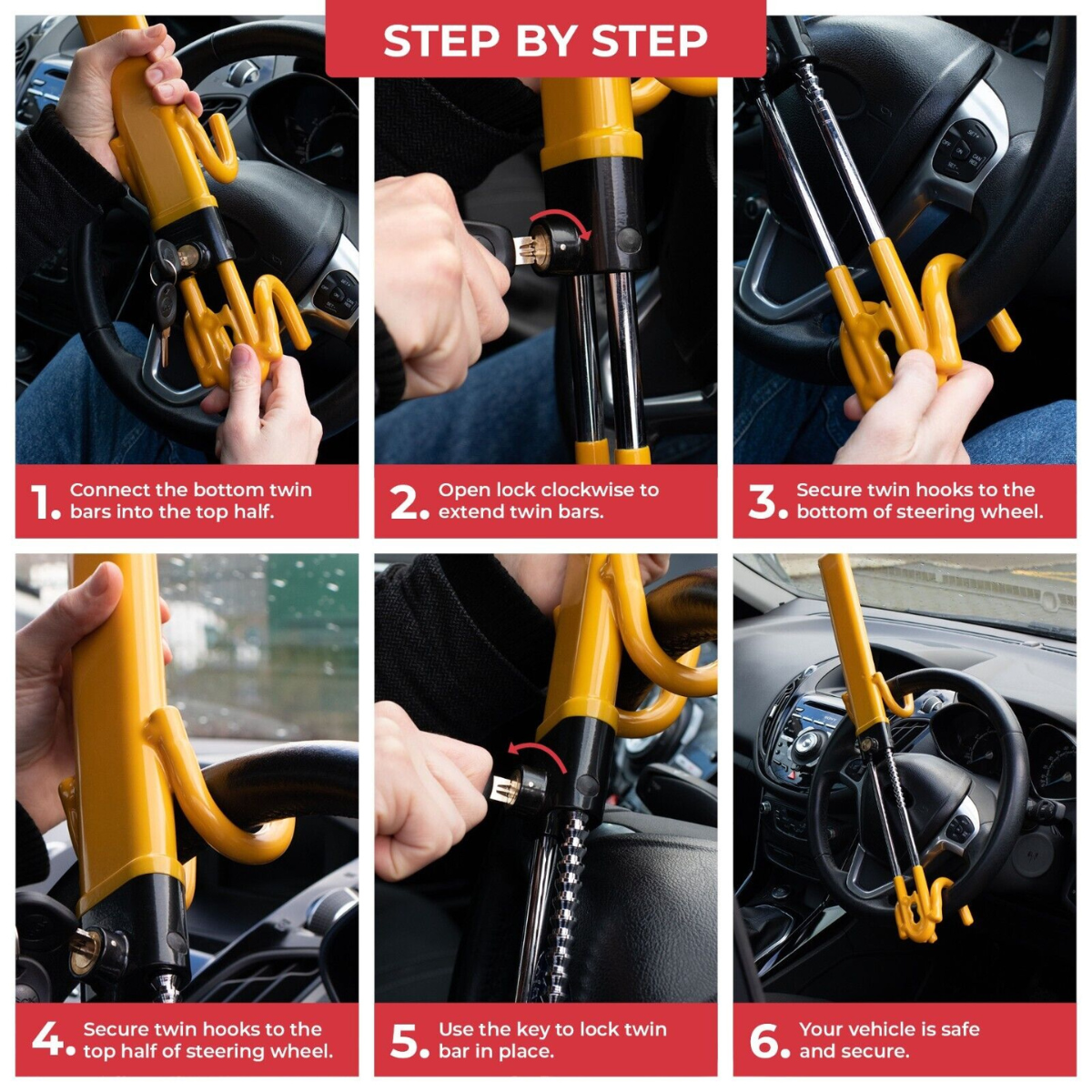 Car Steering Wheel Lock (Anti-Theft)