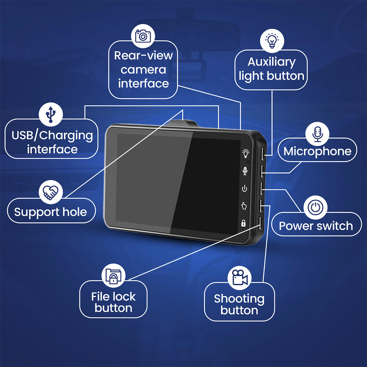 Dashcam Pro (Front & Rear)