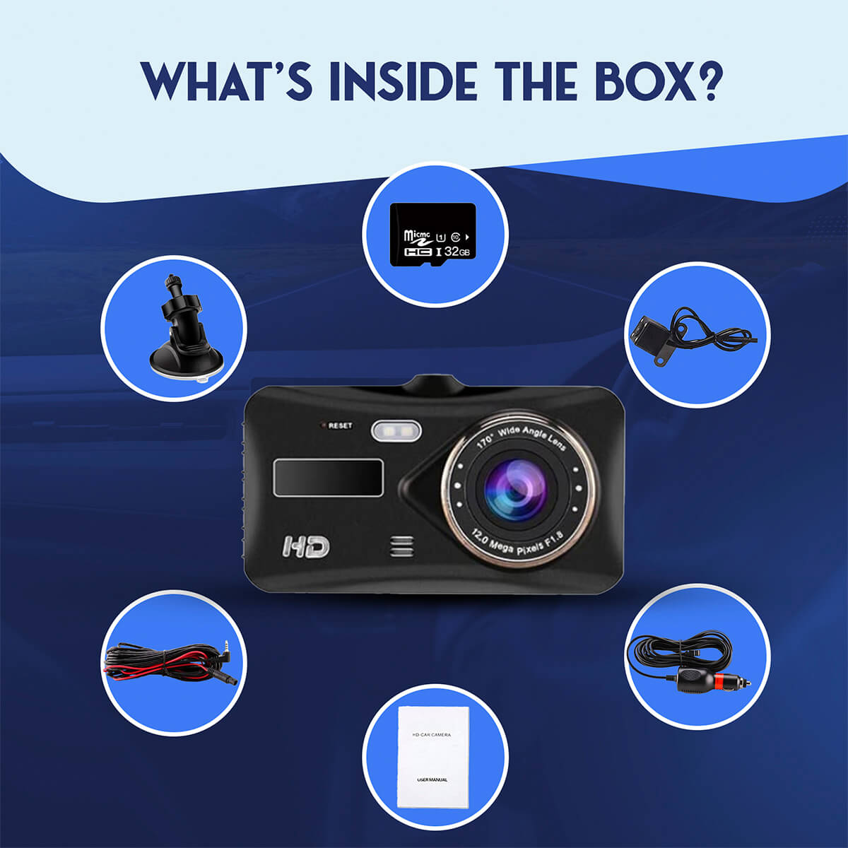Dashcam Pro (Front & Rear)