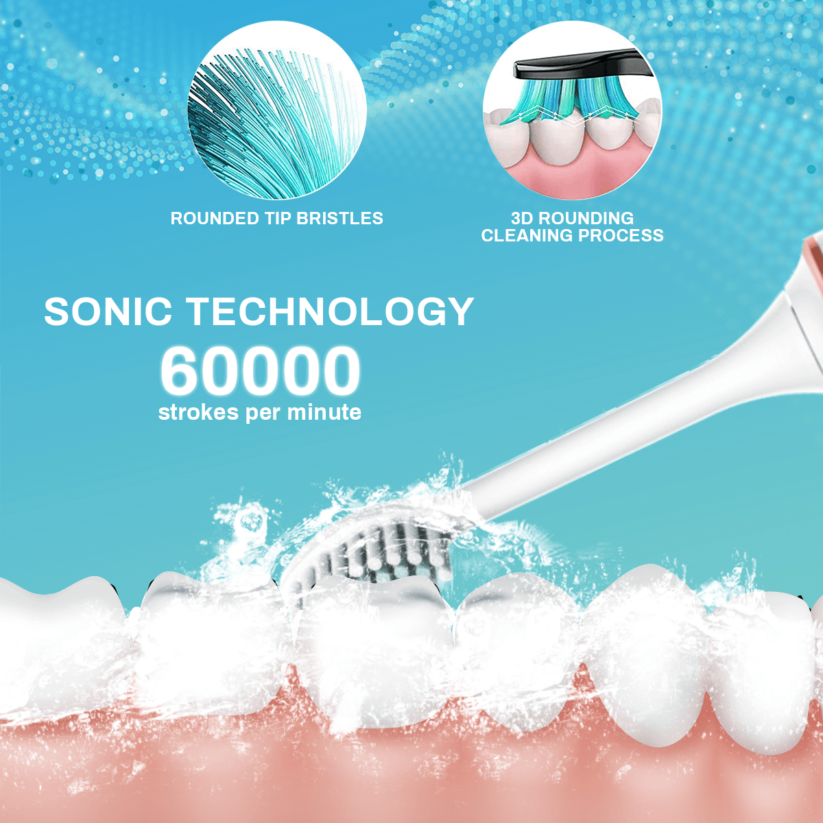 6 in 1 Sonic Electric Toothbrush - Smile Therapy