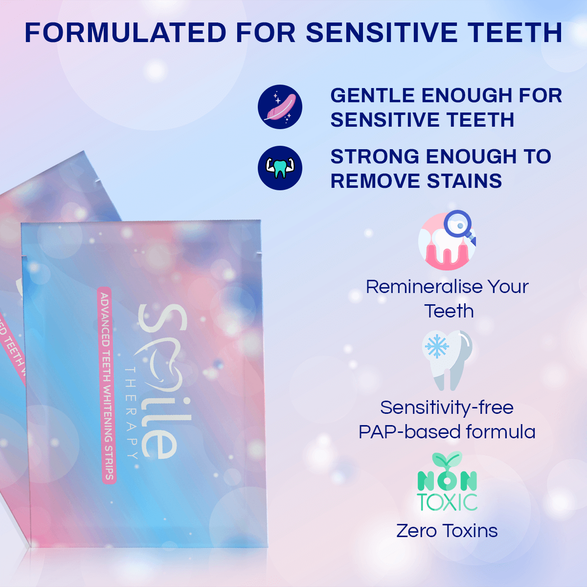 Premium Dental Teeth Cleaning & Whitening Strips - Smile Therapy